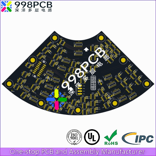 4层1阶LED异形屏pcb 3 4层1阶LED异形屏PCB
